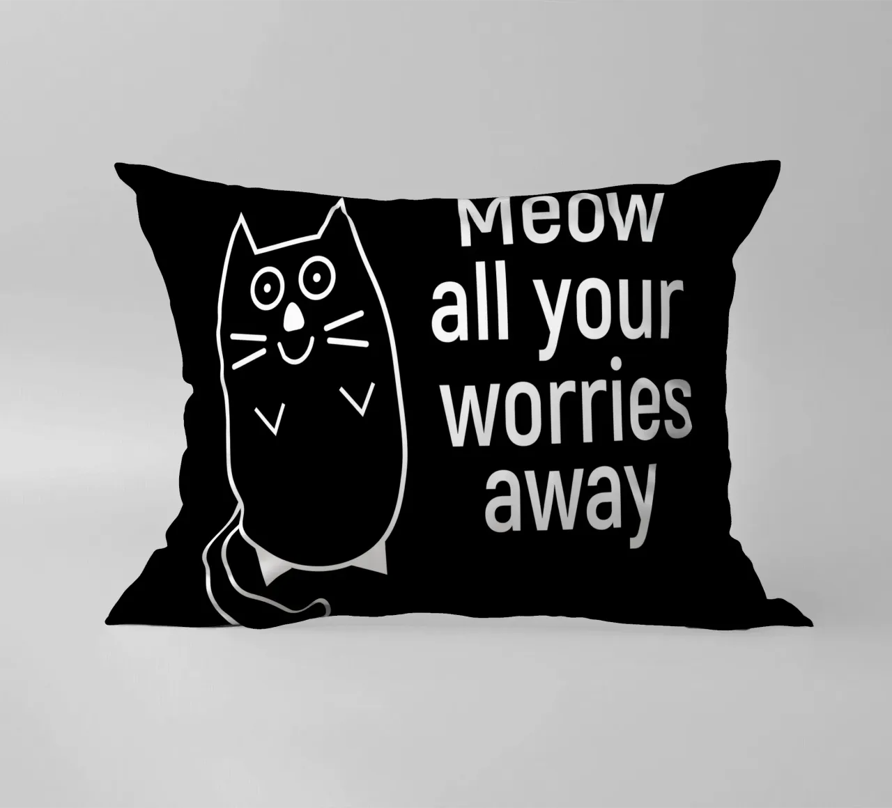 Meow all your worries away cuscino da happieeagle