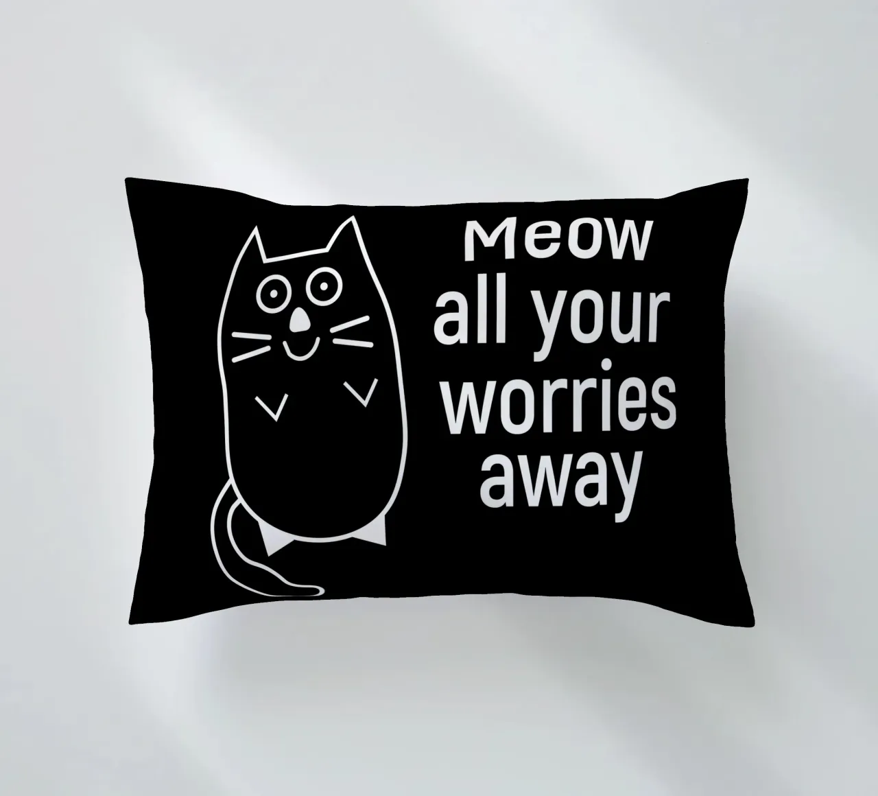 Meow all your worries away cuscino da happieeagle
