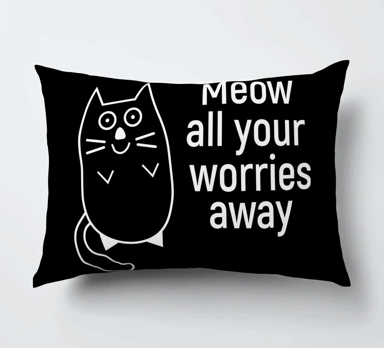 Meow all your worries away cuscino da happieeagle