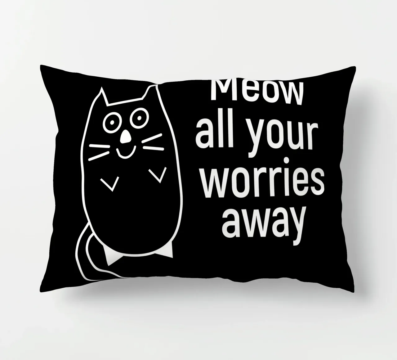 Meow all your worries away cuscino da happieeagle