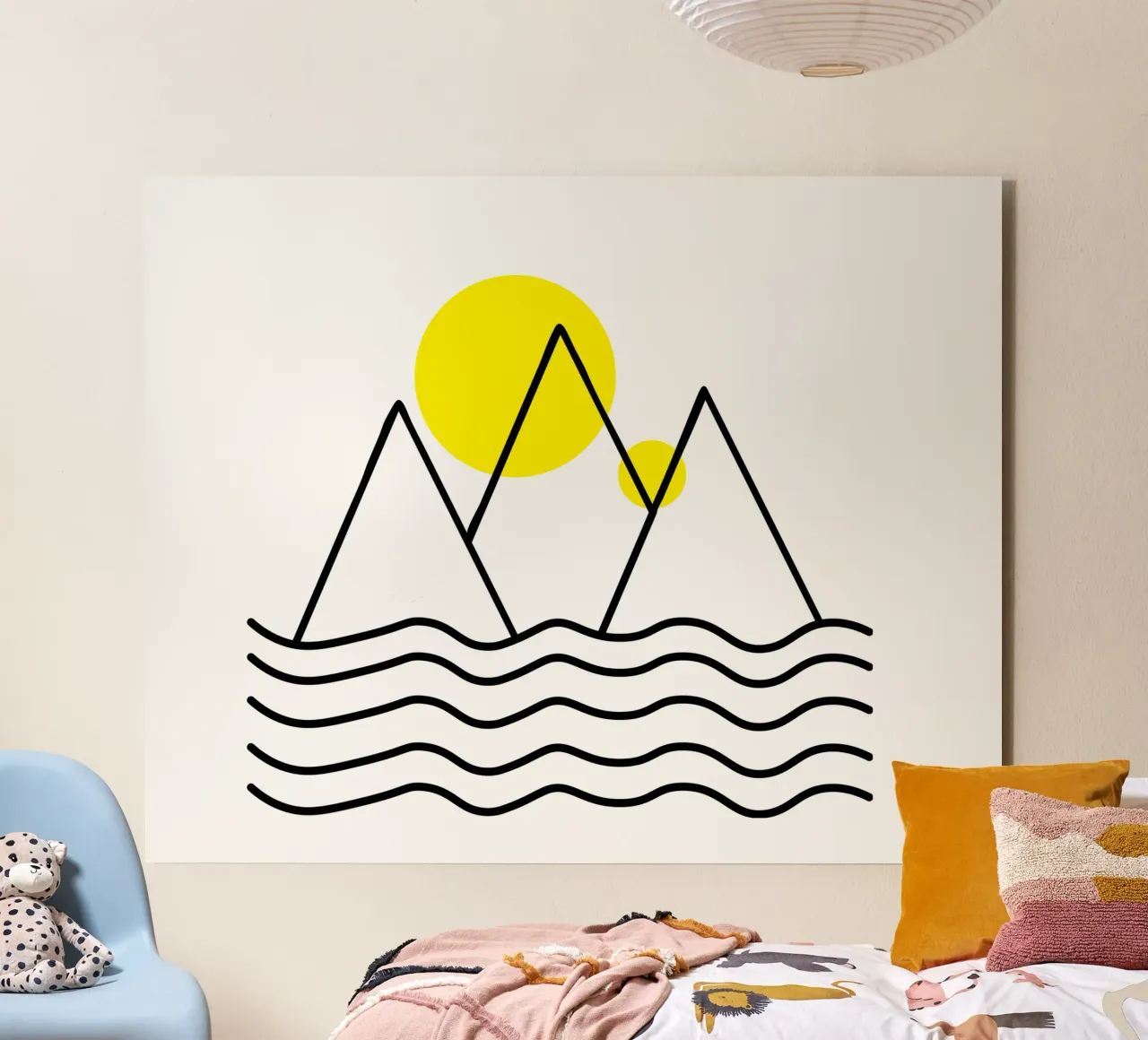 Mountains by the sea alluminio dibond da happieeagle