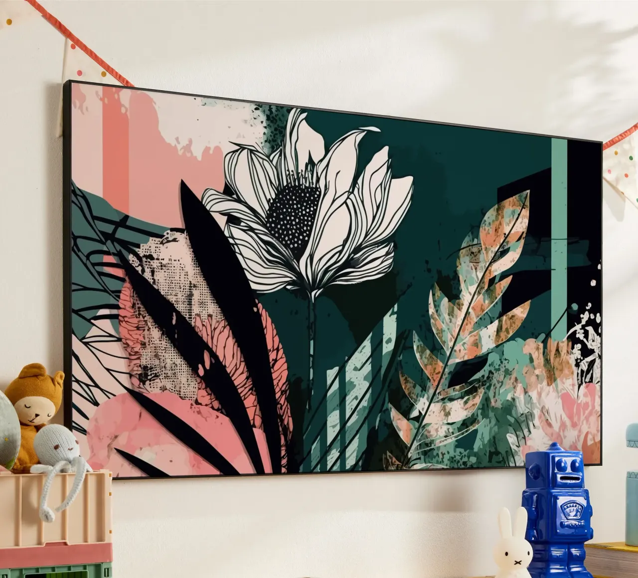 Abstract Foliage alluminio dibond da Artsy Bessy