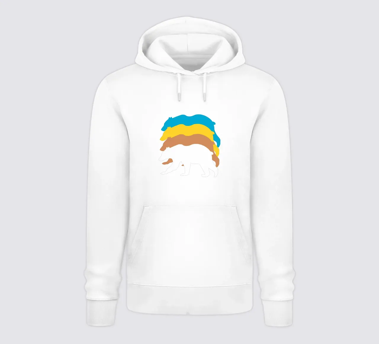 Moving bears felpa con cappuccio da happieeagle