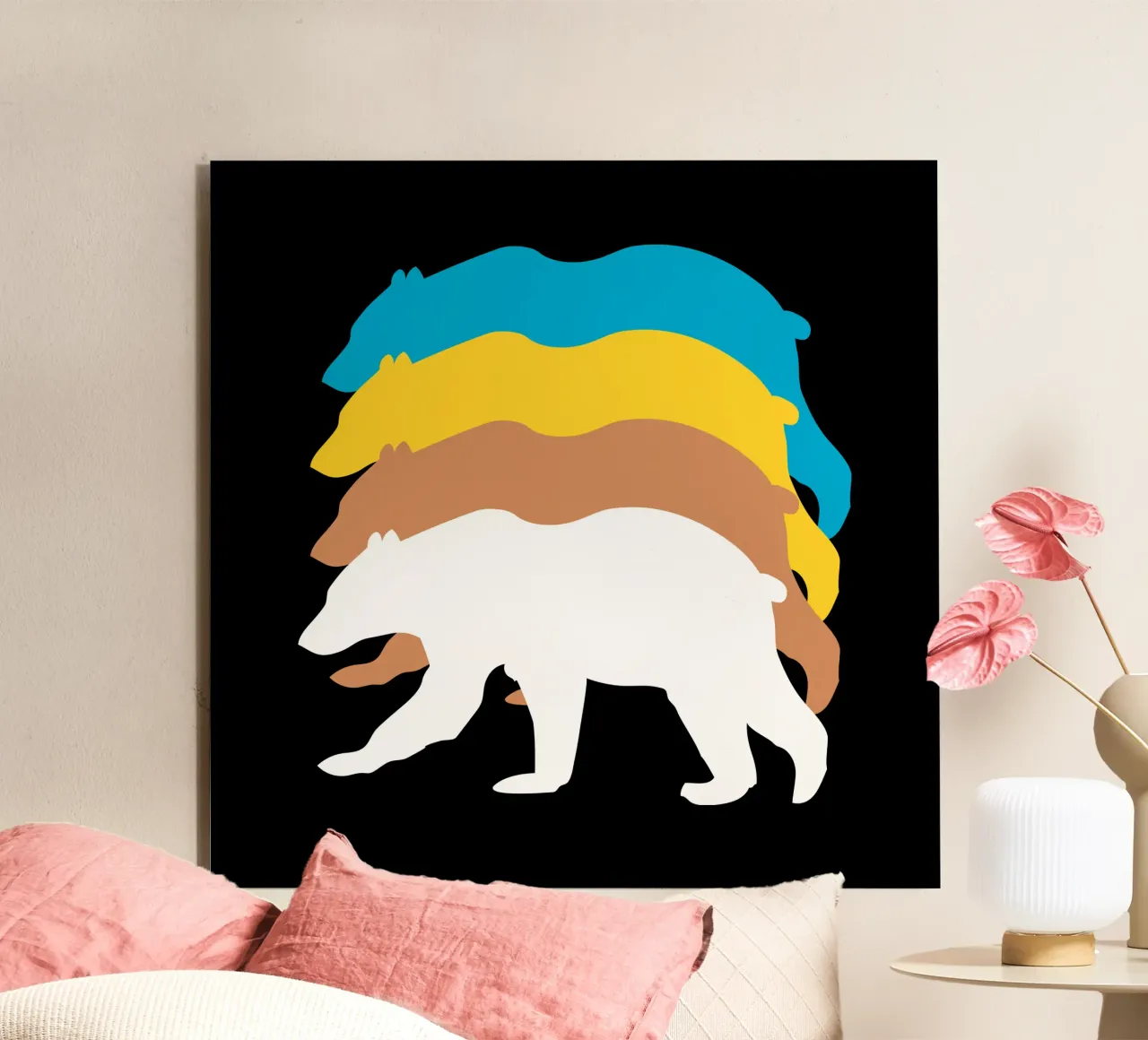Moving bears alluminio dibond da happieeagle