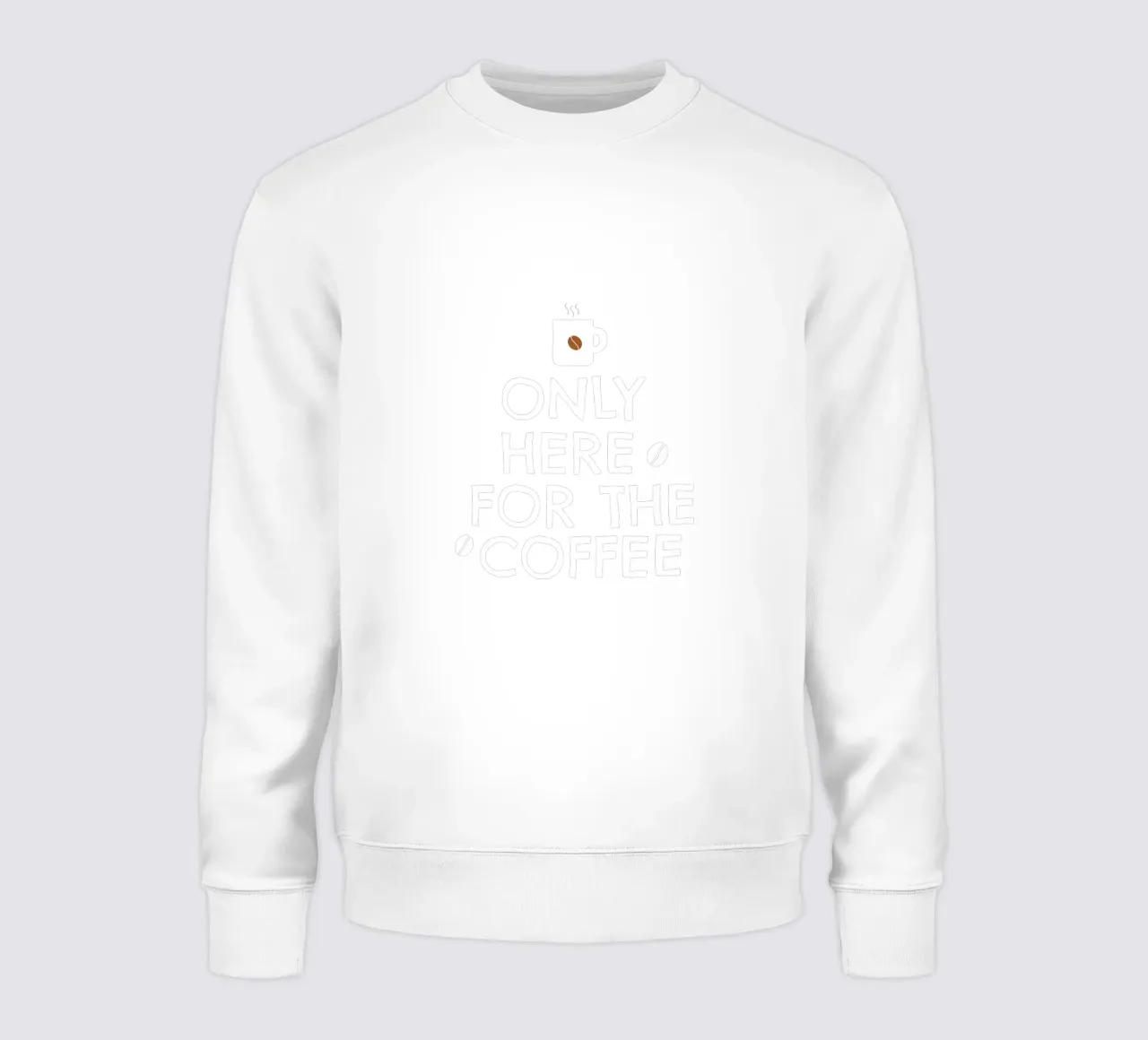 only here for the coffee sudadera de happieeagle