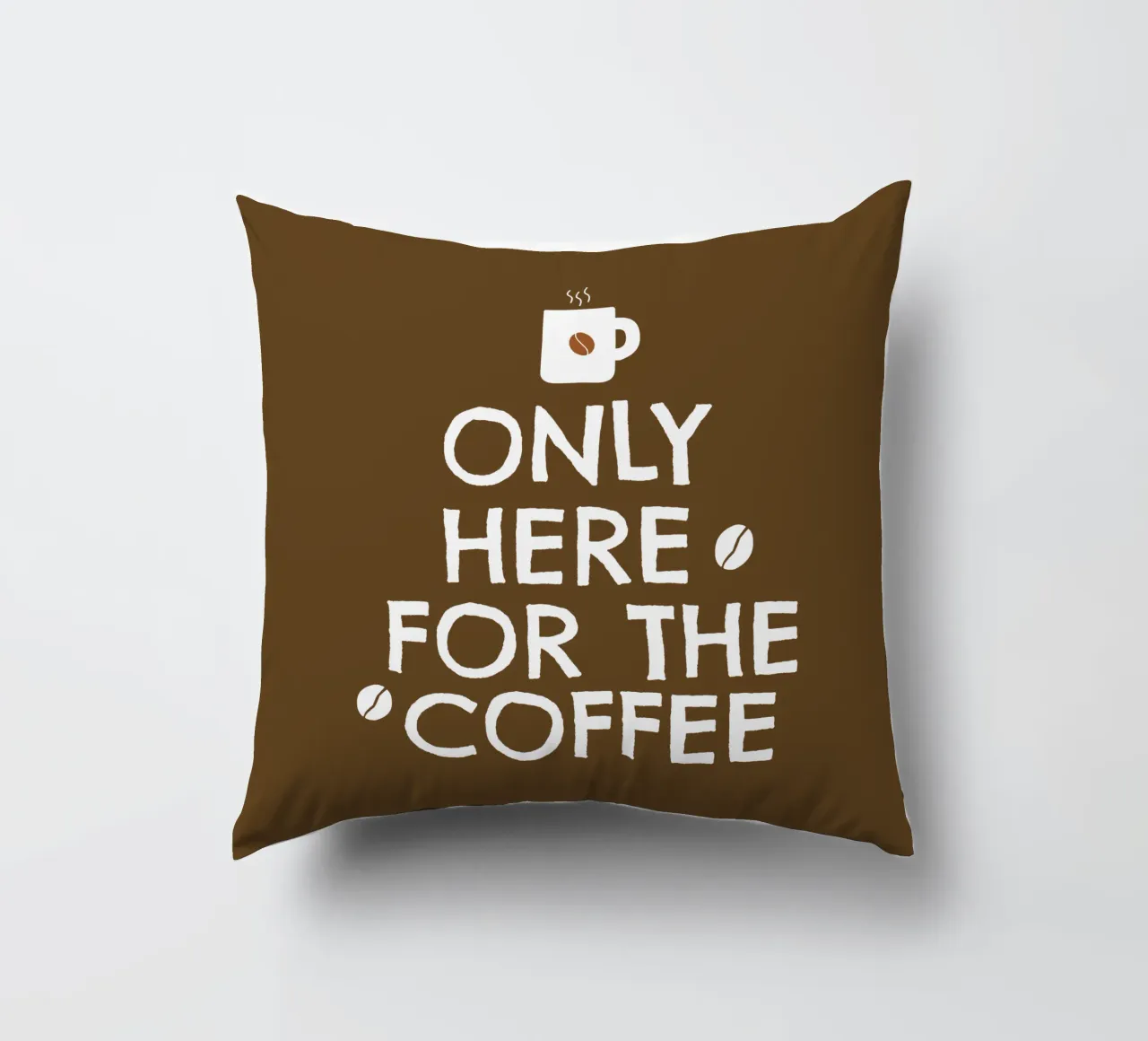 only here for the coffee cuscino da happieeagle