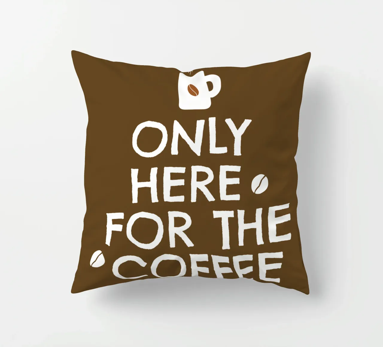 only here for the coffee cuscino da happieeagle