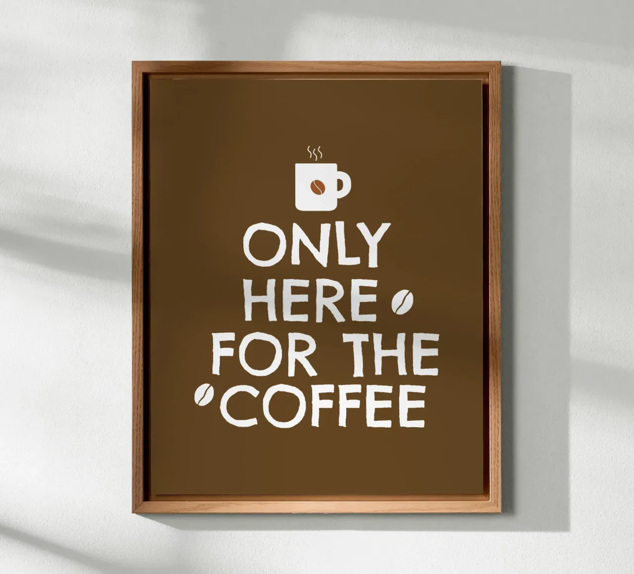 only here for the coffee alu-dibond by happieeagle