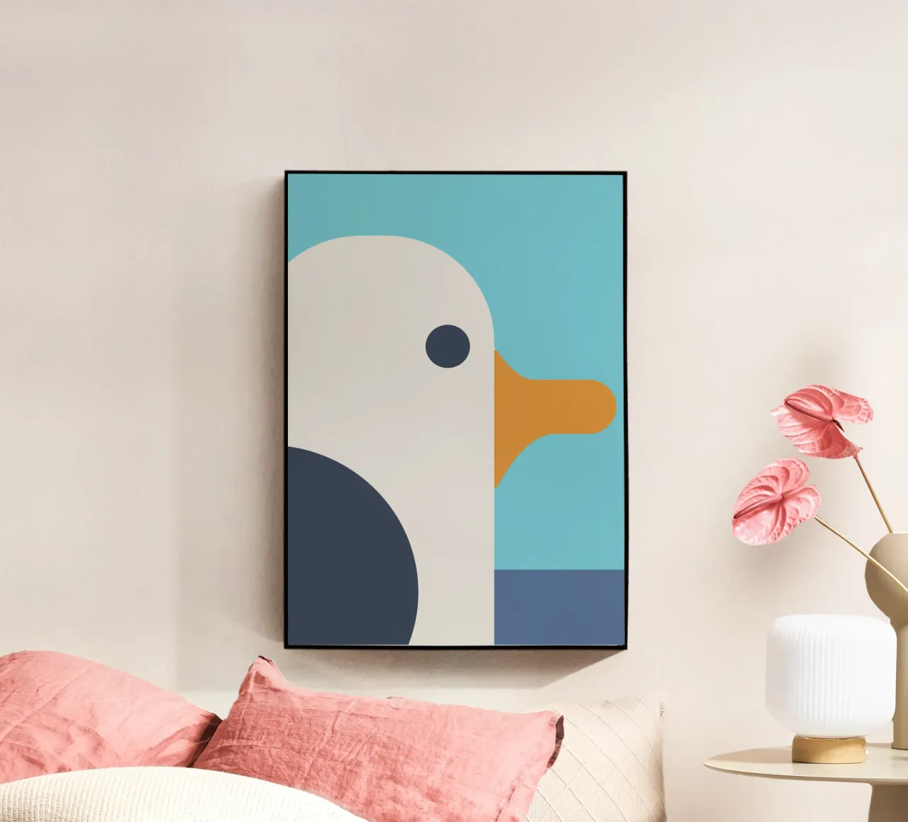 Seemöwe acryl van DARIA IVANOVNA