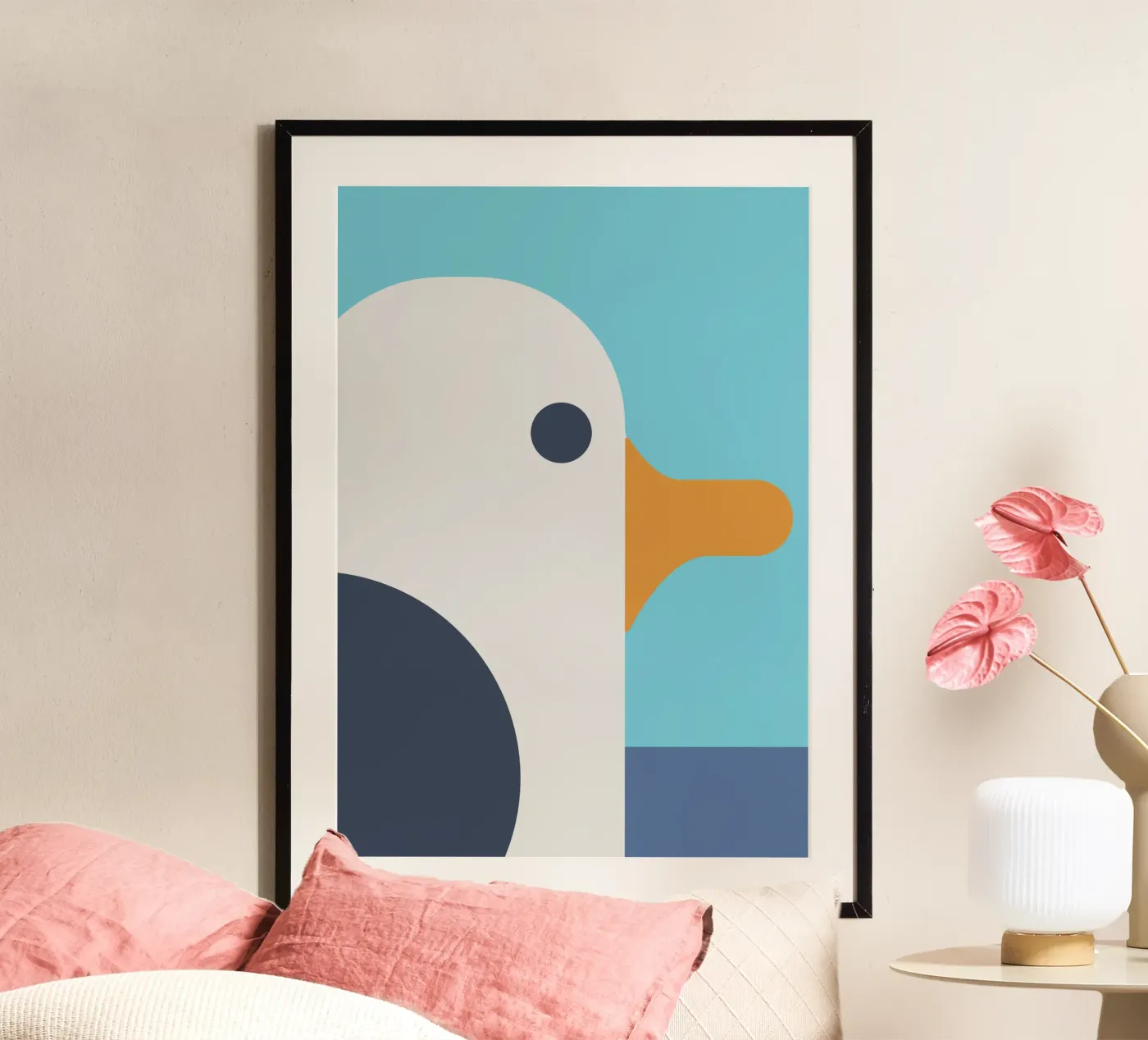 Seemöwe poster by DARIA IVANOVNA