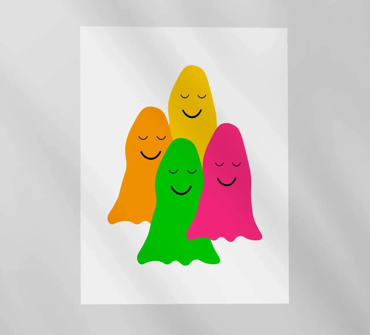 Peaceful colorful ghosts pellicola backlit da happieeagle