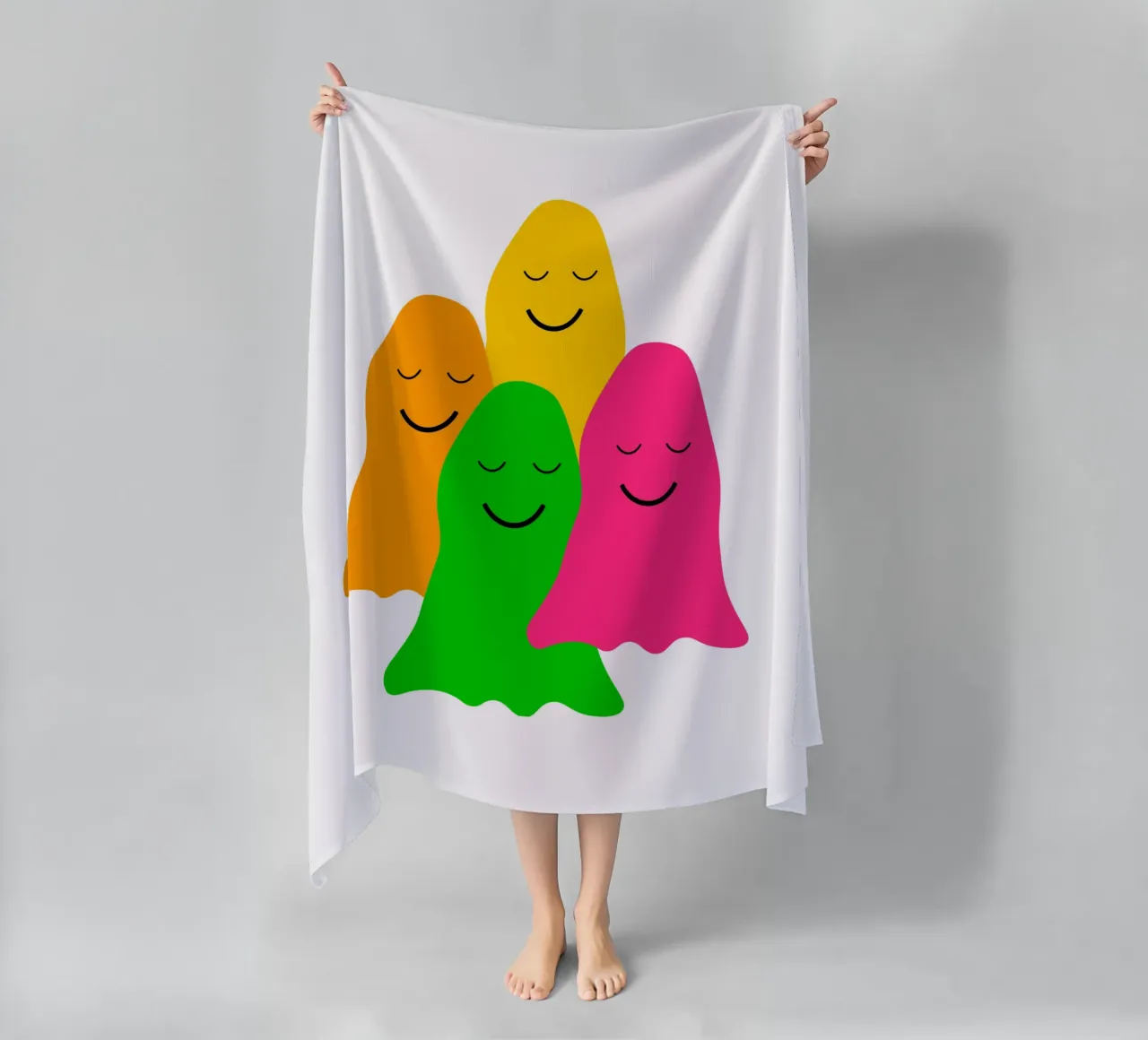 Peaceful colorful ghosts telo mare da happieeagle
