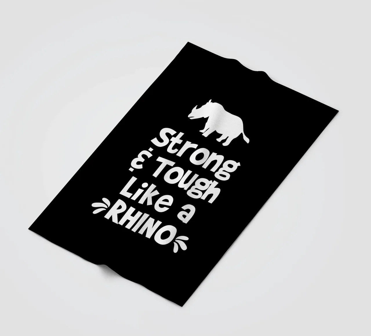 Strong and tough like a rhino coperta in pile da happieeagle