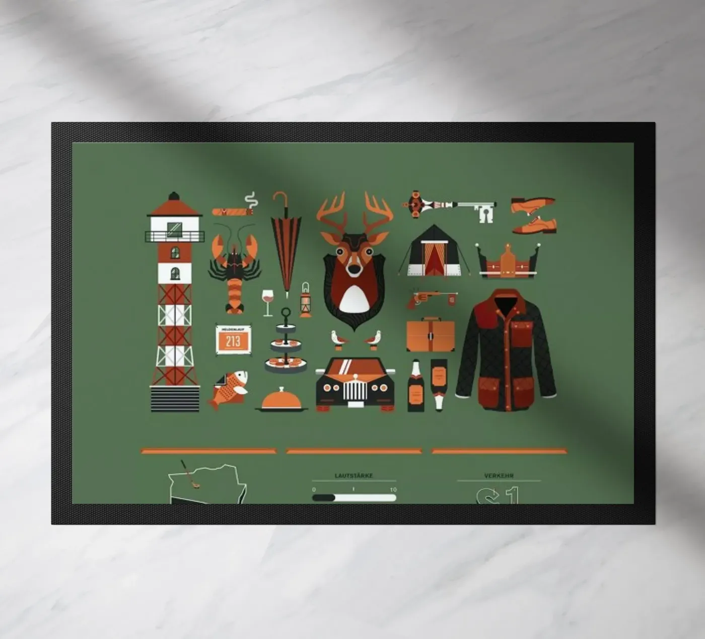 Blankenese deurmat van Bureau Bald GmbH