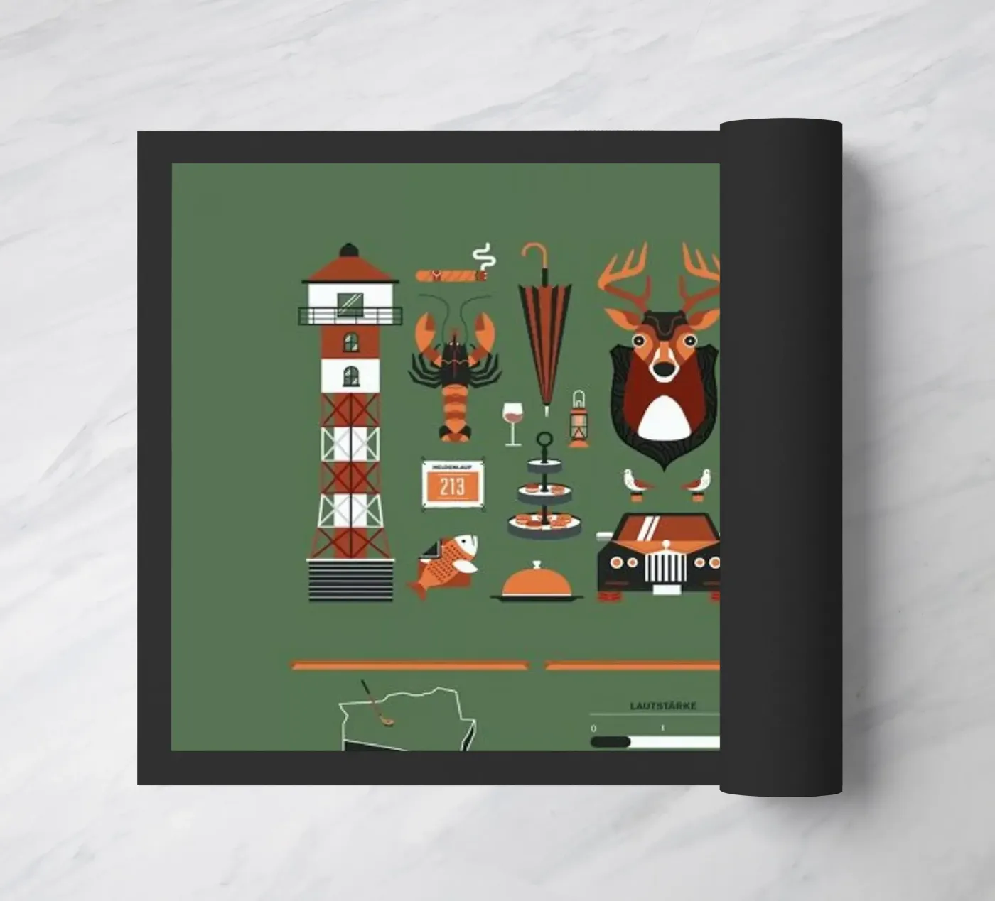 Blankenese deurmat van Bureau Bald GmbH