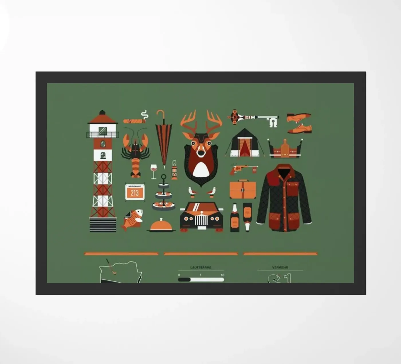 Blankenese deurmat van Bureau Bald GmbH