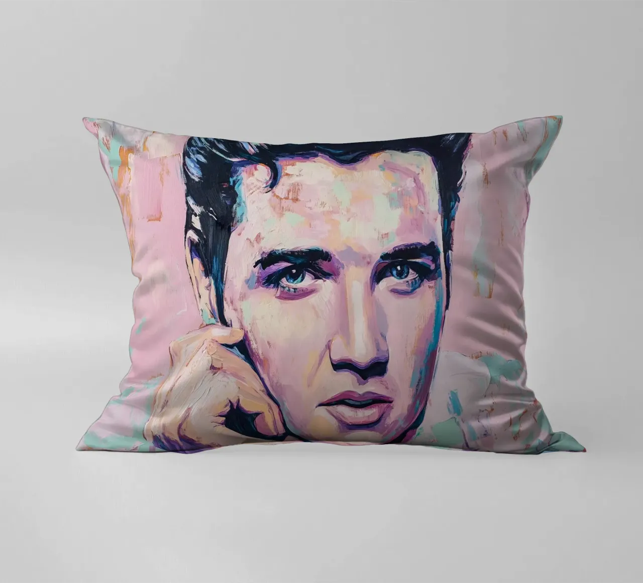 Elvis Presley Popart Rock 'n' Roll cuscino da Carinaprint