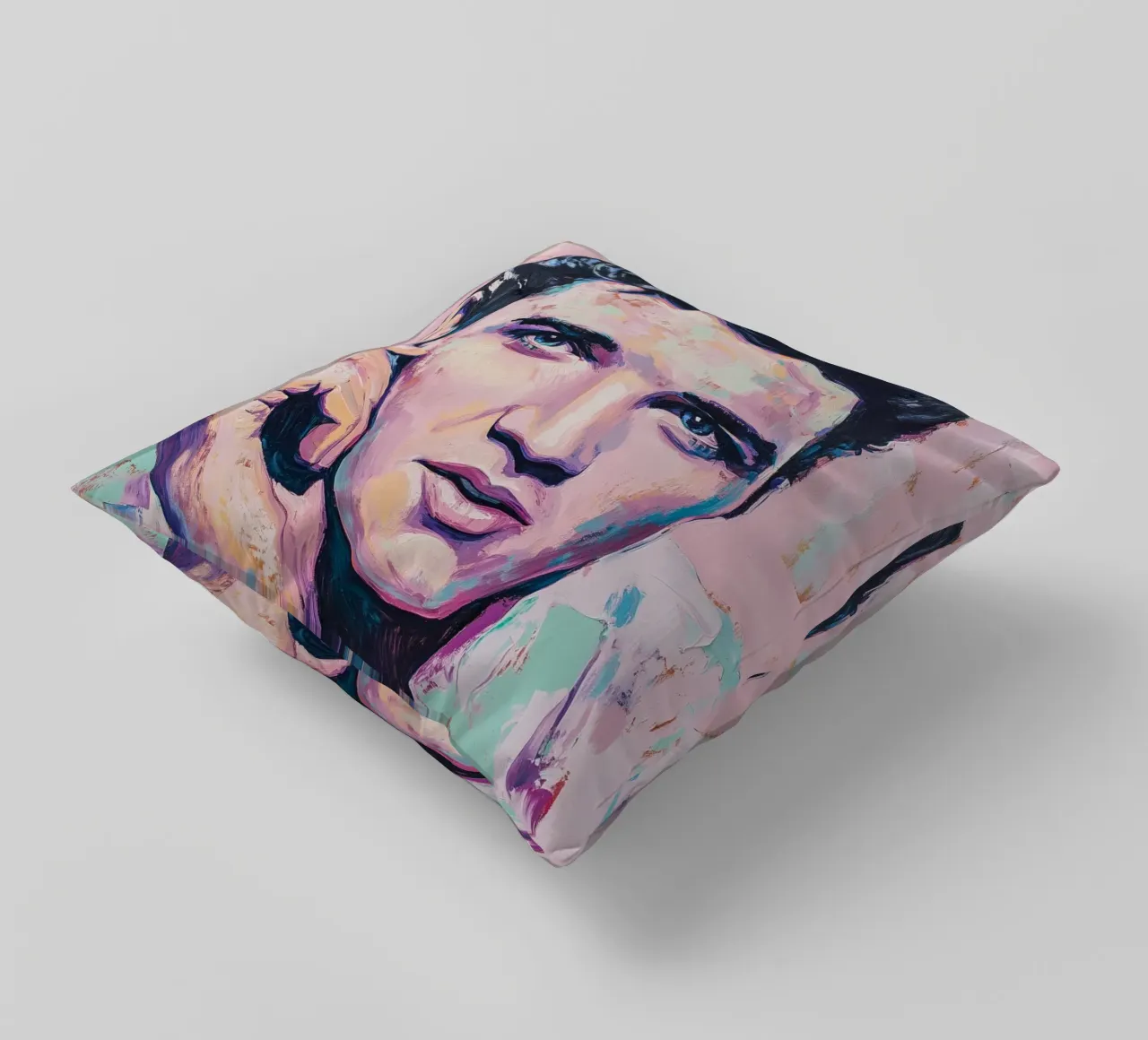 Elvis Presley Popart Rock 'n' Roll cuscino da Carinaprint