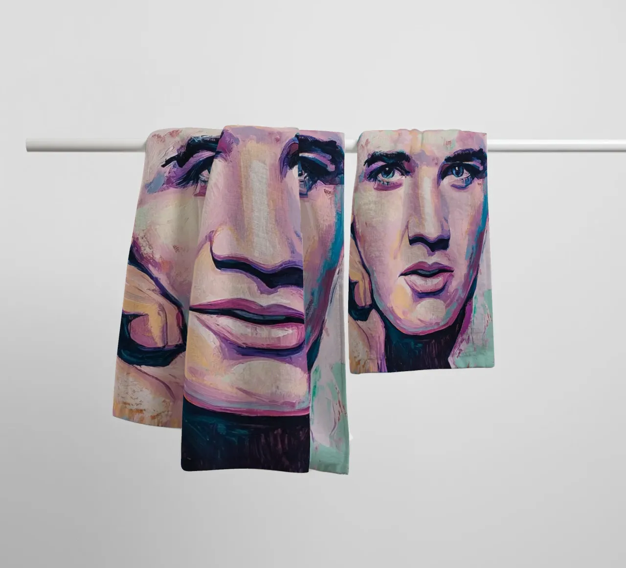 Elvis Presley Popart Rock 'n' Roll asciugamano da bagno da Carinaprint