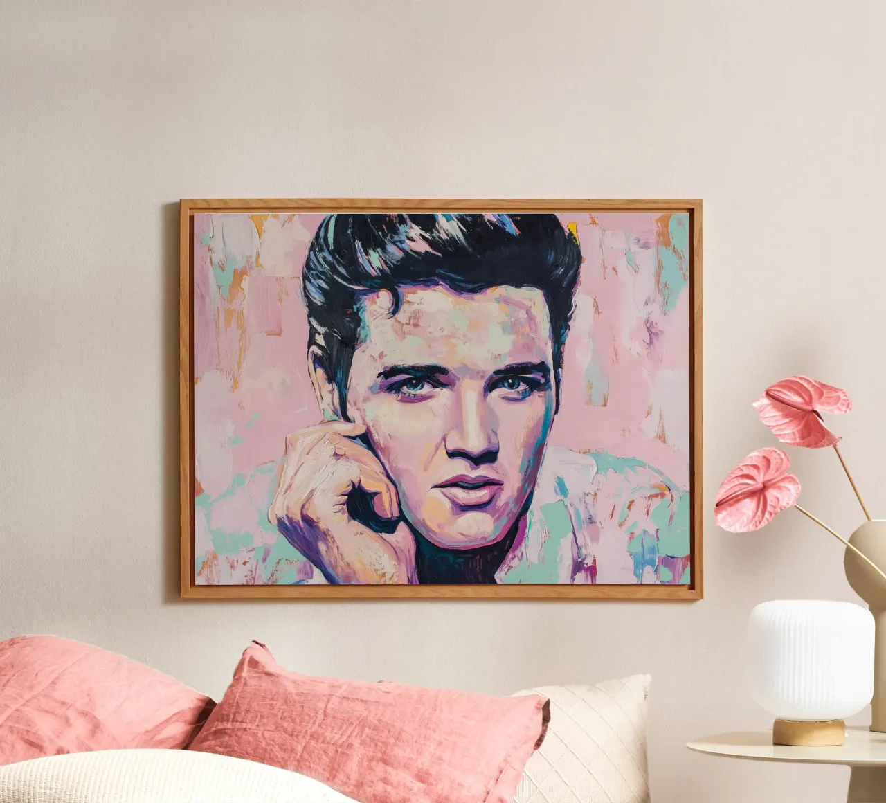 Elvis Presley Popart Rock 'n' Roll alluminio dibond da Carinaprint