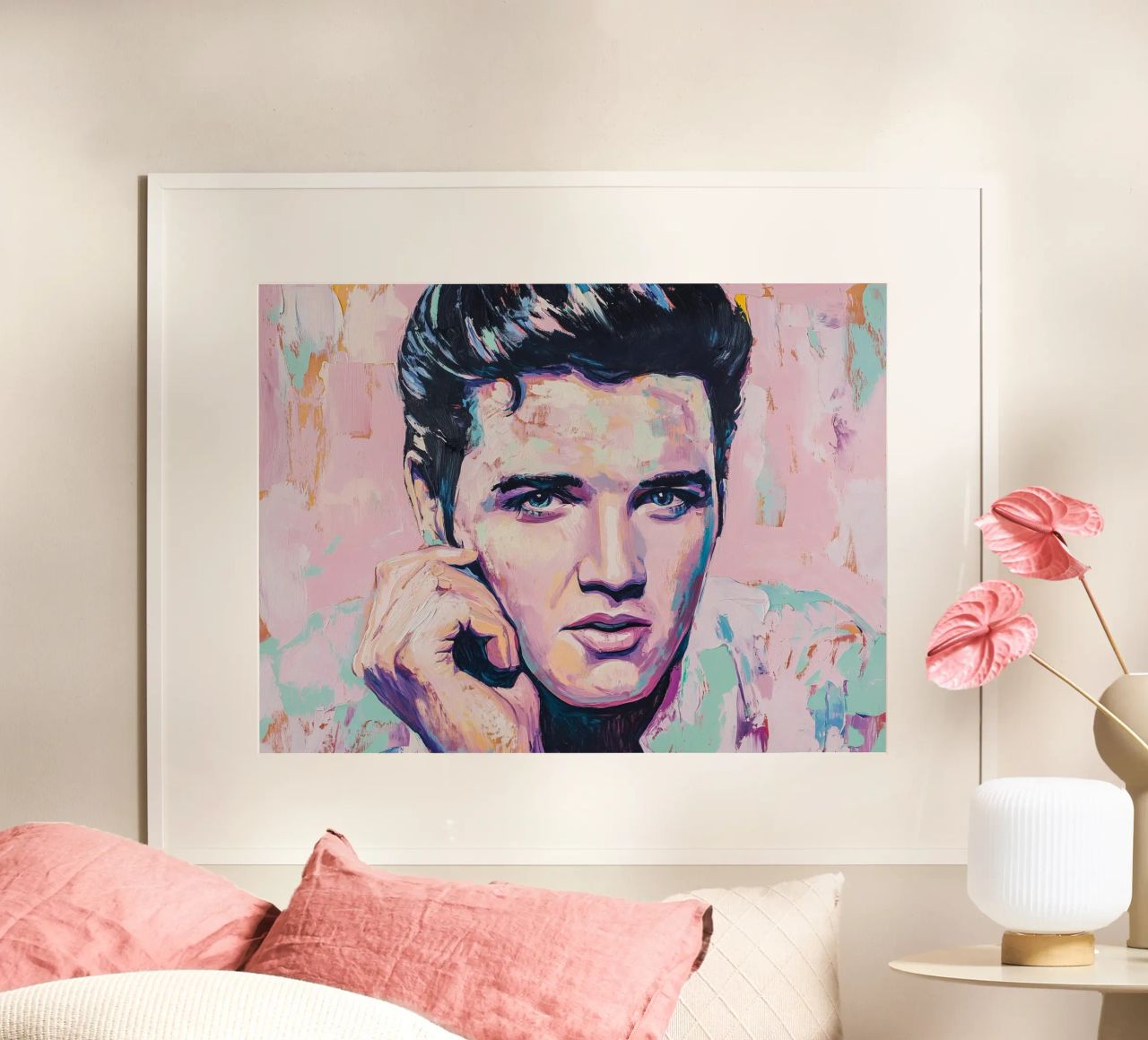 Elvis Presley Popart Rock 'n' Roll poster by Carinaprint