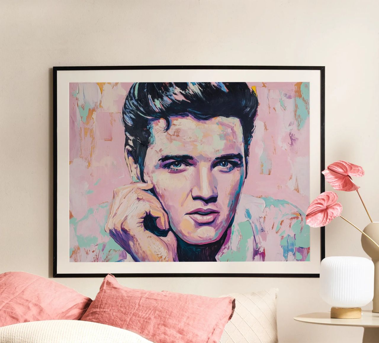 Elvis Presley Popart Rock 'n' Roll poster by Carinaprint