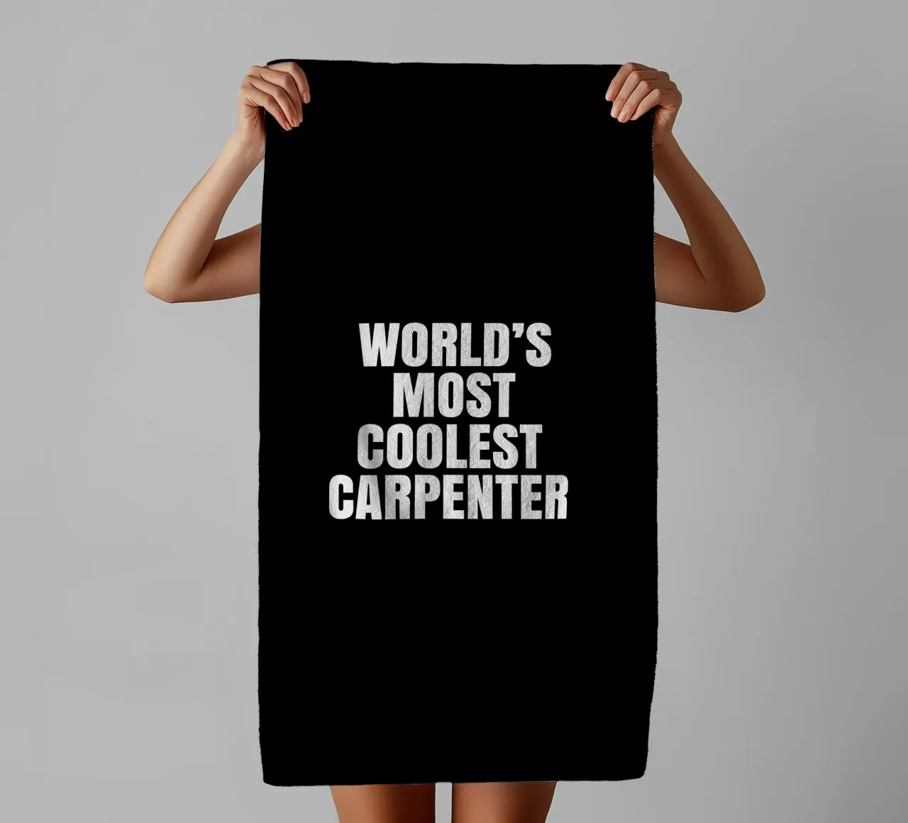 World's most coolest carpenter asciugamano da bagno da happieeagle