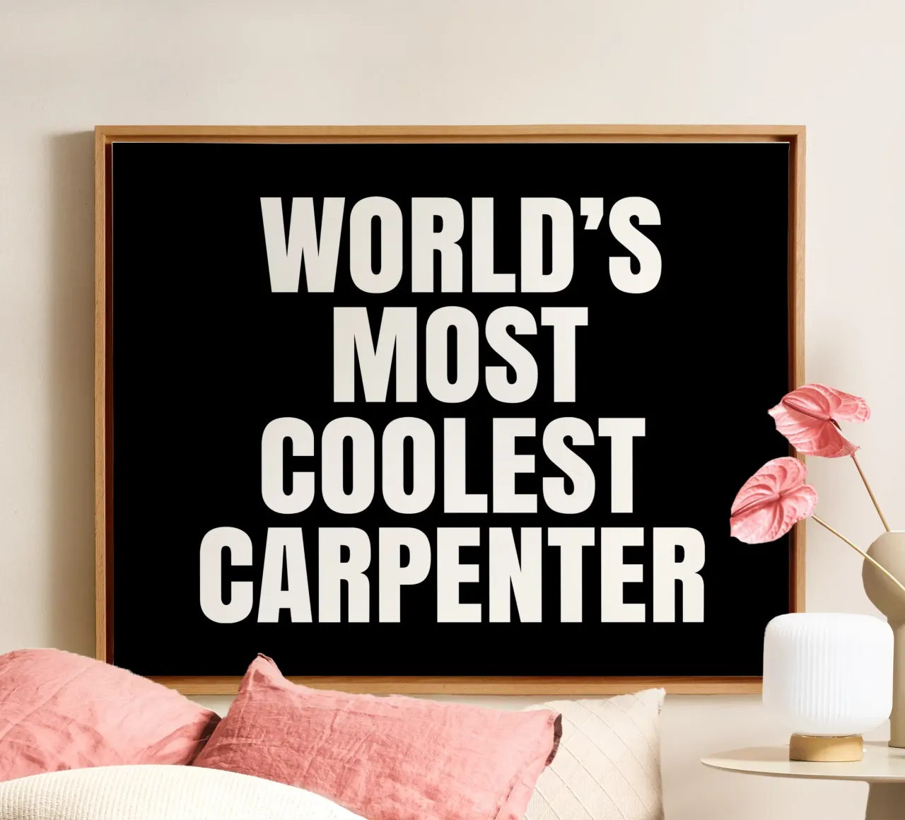 World's most coolest carpenter tela con Cornice a cassetta da happieeagle