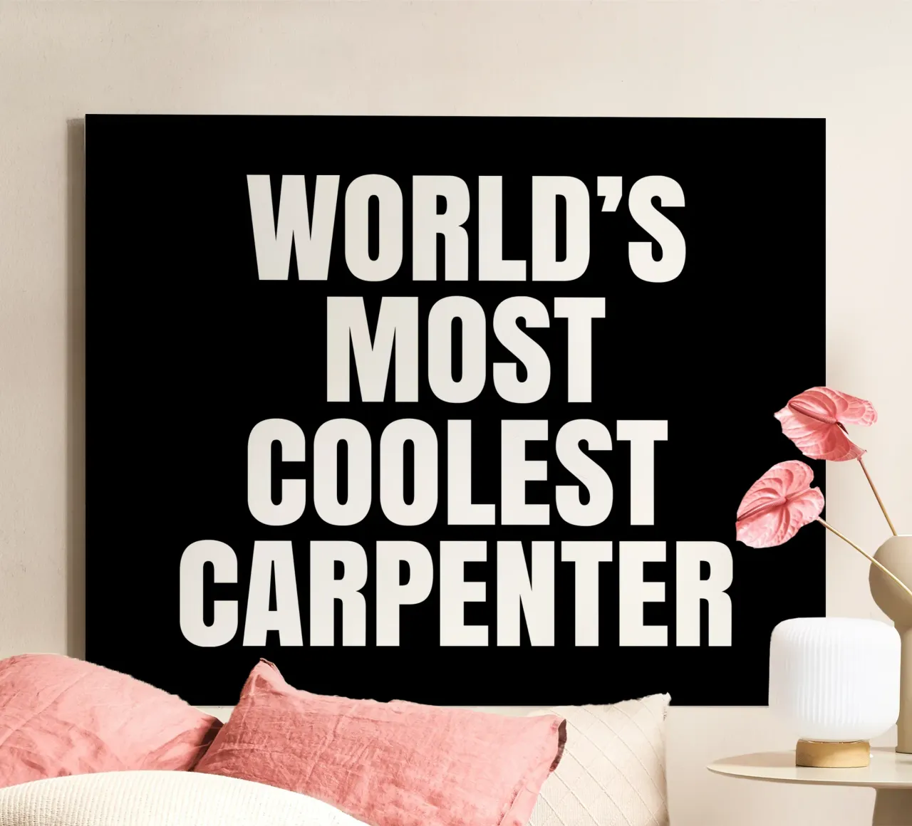 World's most coolest carpenter tela con Cornice a cassetta da happieeagle