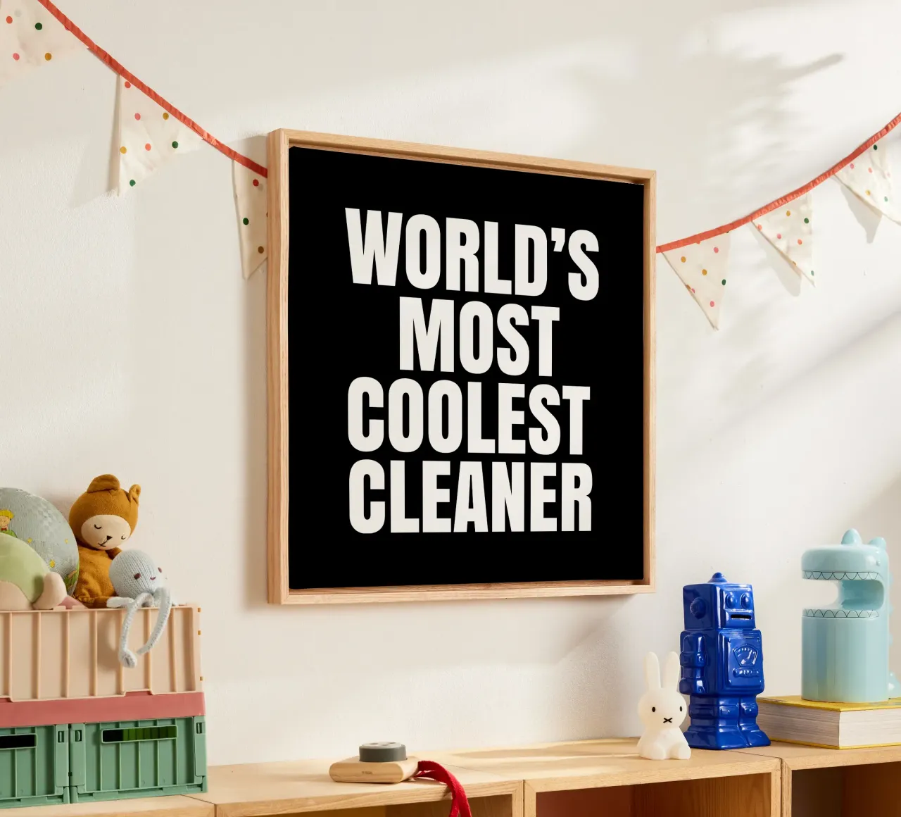 World's most coolest cleaner tela con Cornice a cassetta da happieeagle