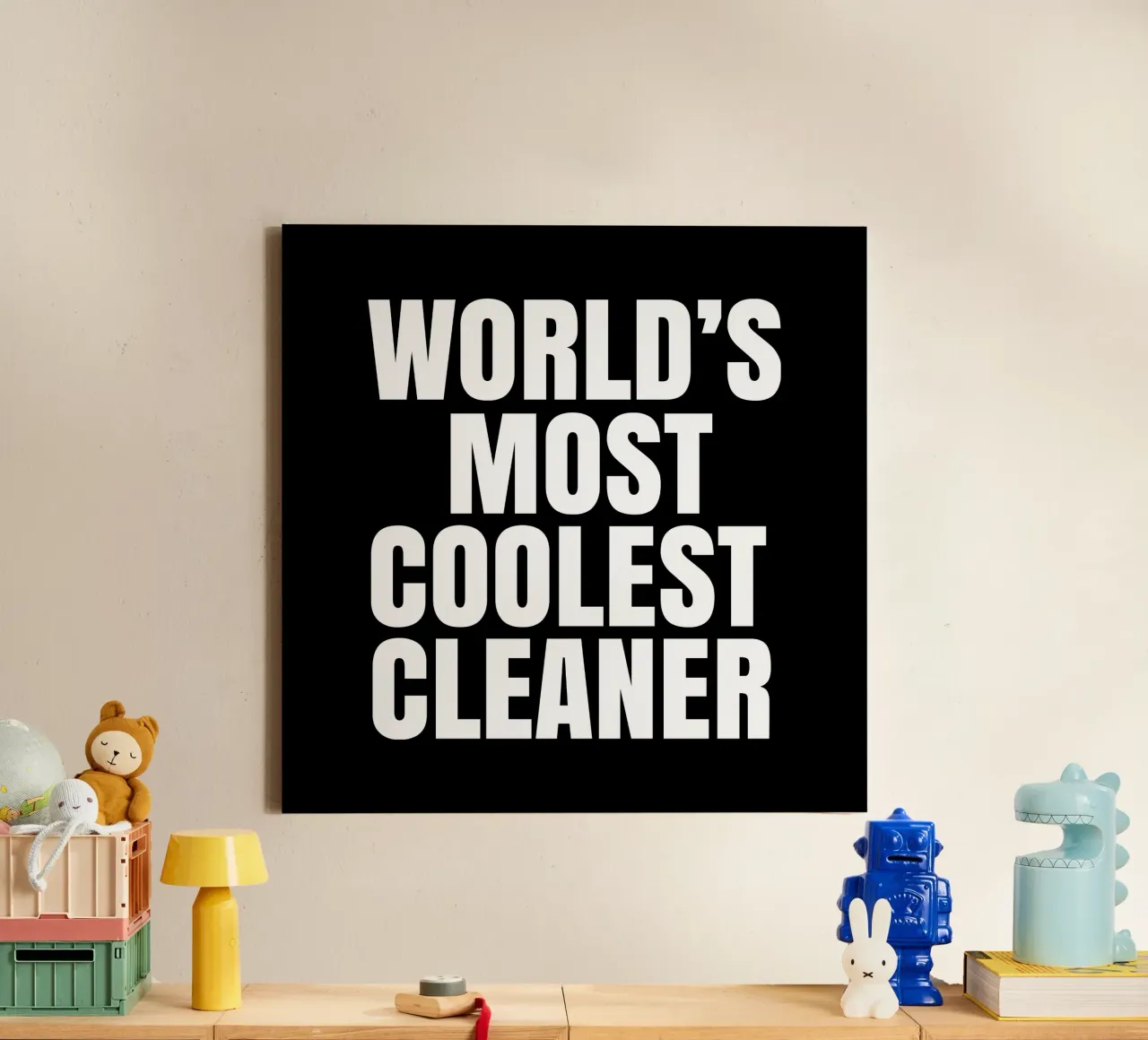 World's most coolest cleaner tela con Cornice a cassetta da happieeagle