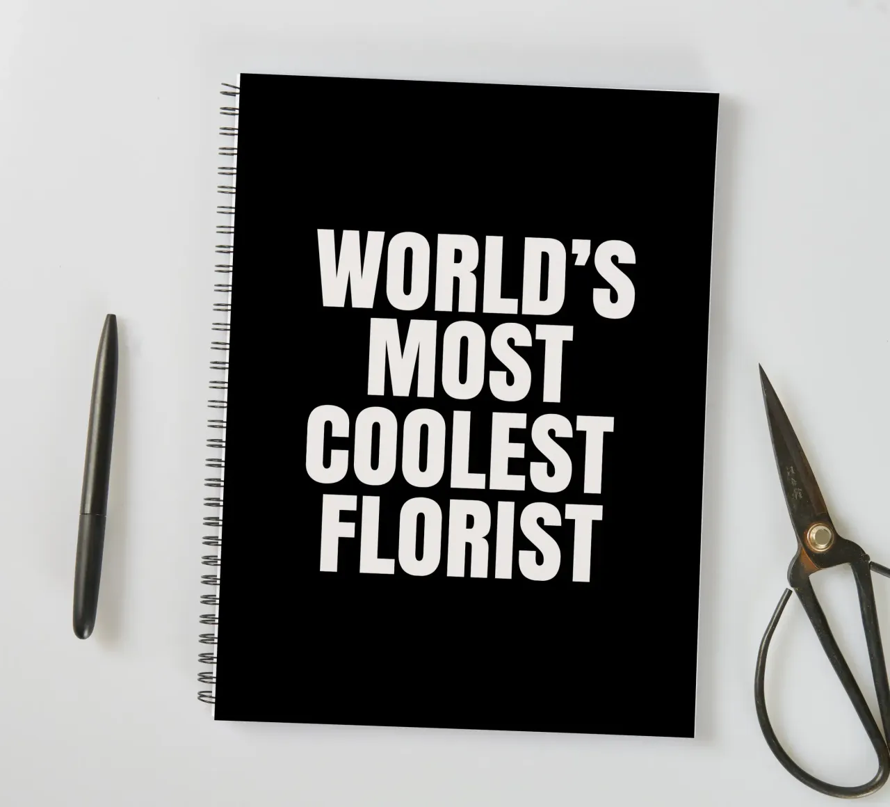 World's most coolest florist spiral notebook by happieeagle