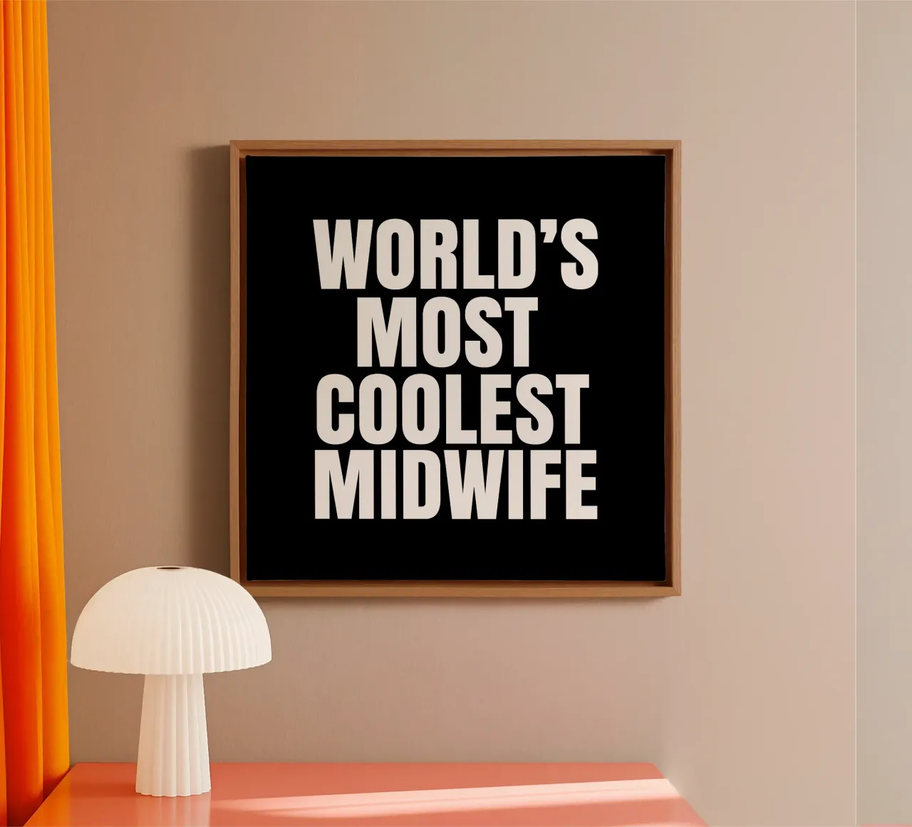 World's most coolest midwife canvas with Floater frame by happieeagle