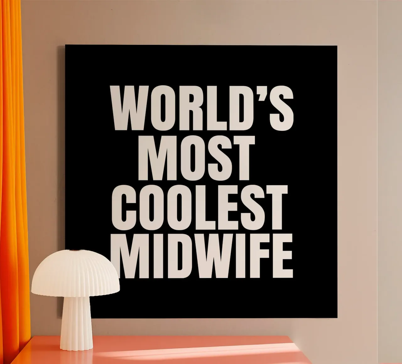 World's most coolest midwife canvas with Floater frame by happieeagle