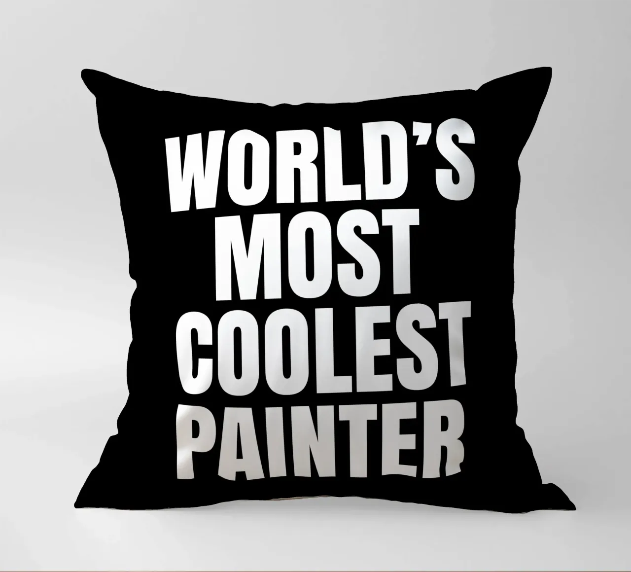 World's most coolest painter cuscino da happieeagle