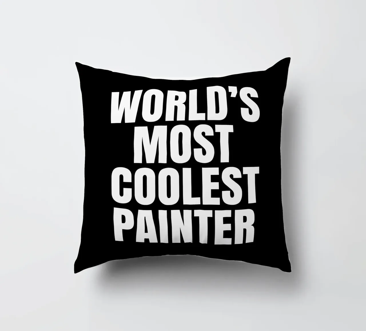 World's most coolest painter cuscino da happieeagle
