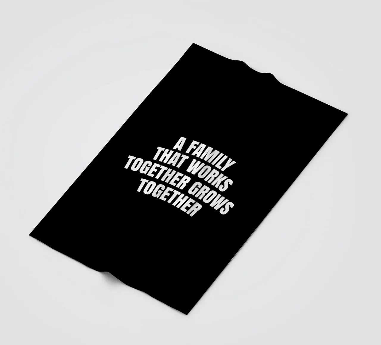 A family that works together grows together coperta in pile da happieeagle
