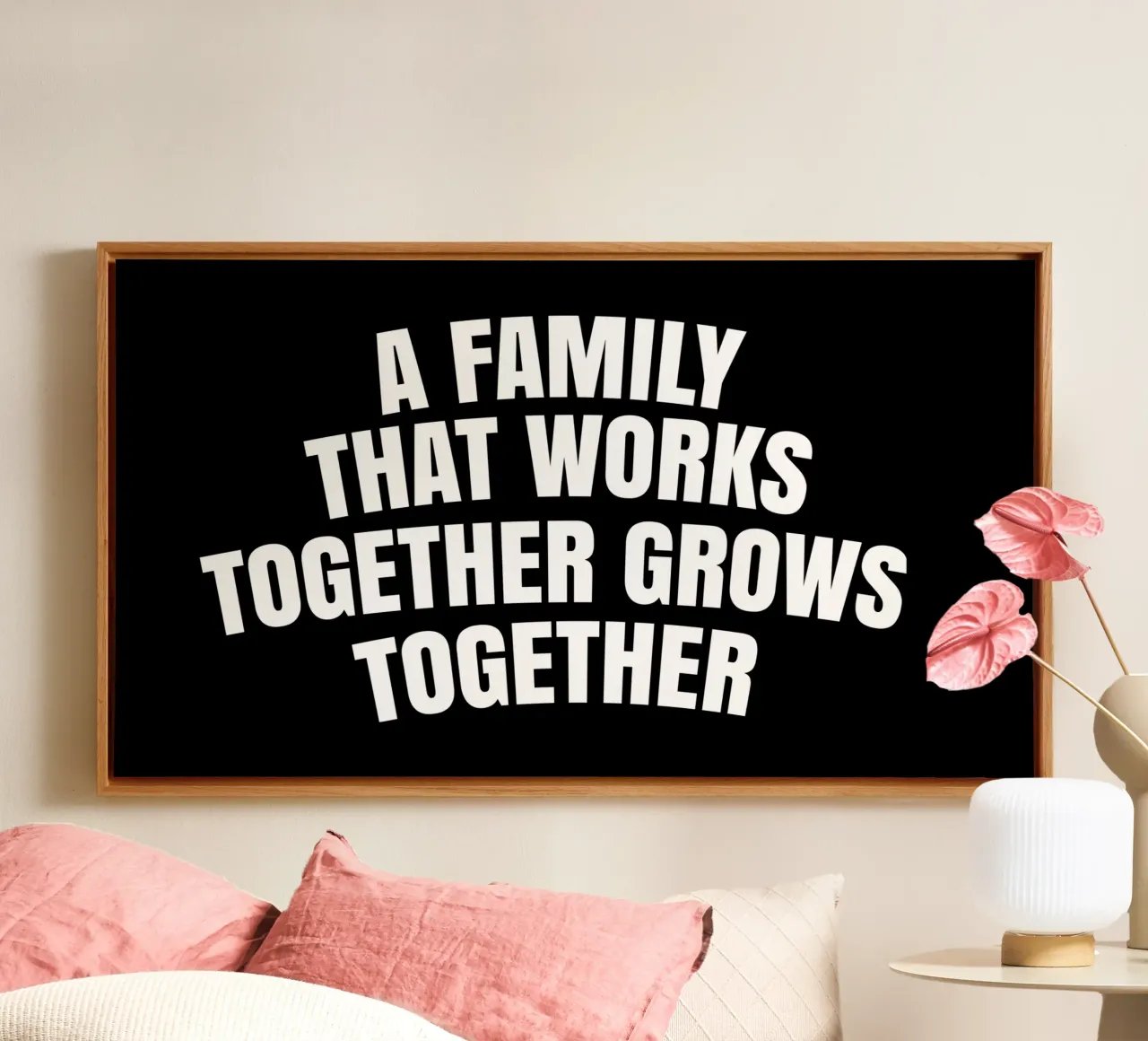 A family that works together grows together canvas by happieeagle