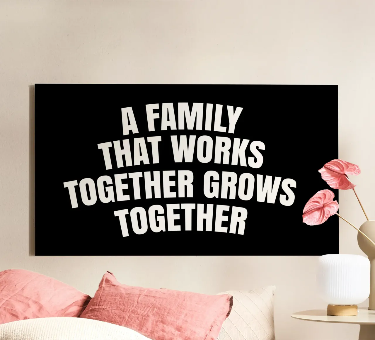 A family that works together grows together canvas by happieeagle