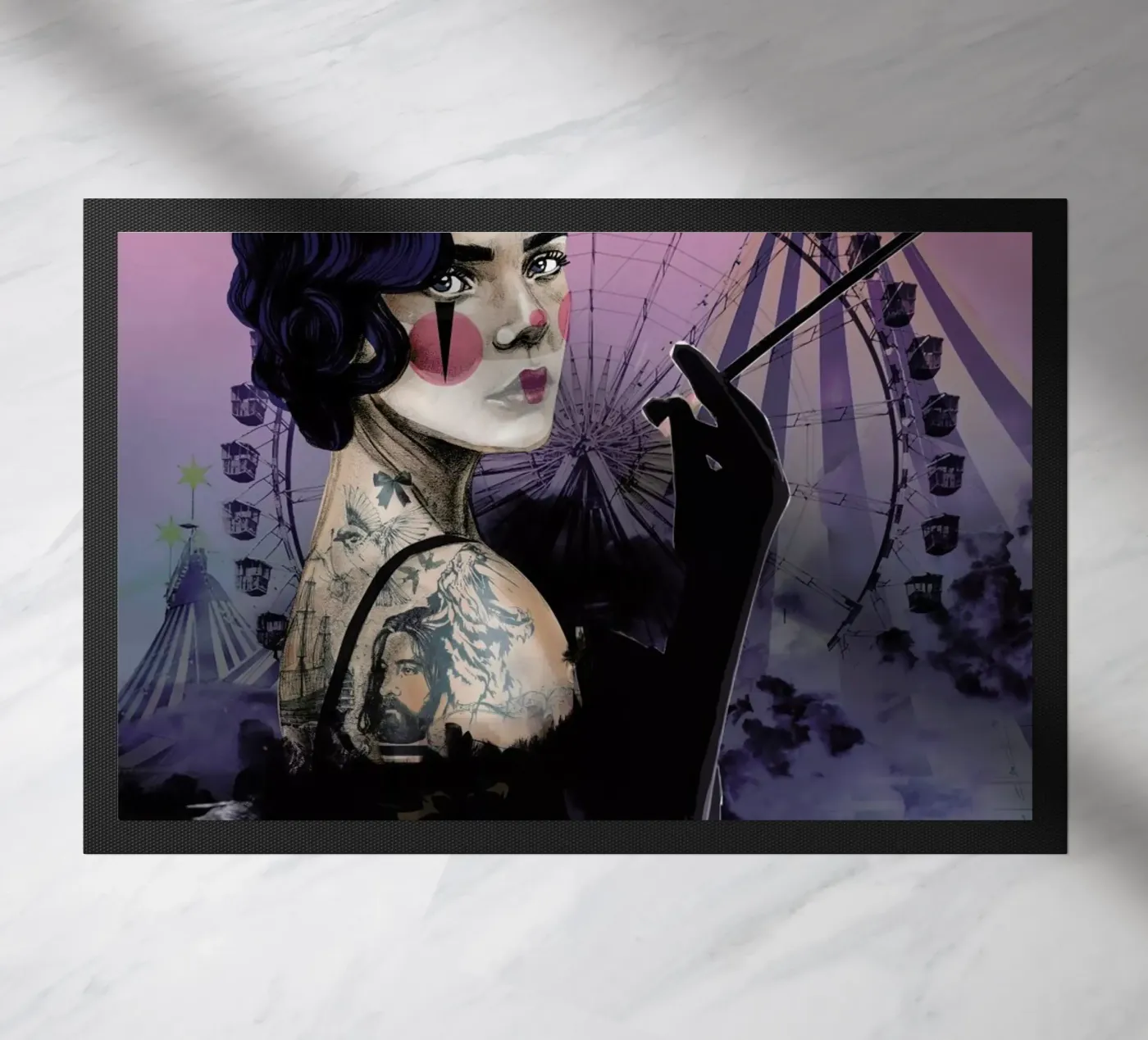 Cirque 2 doormat by Agnes KR Patience