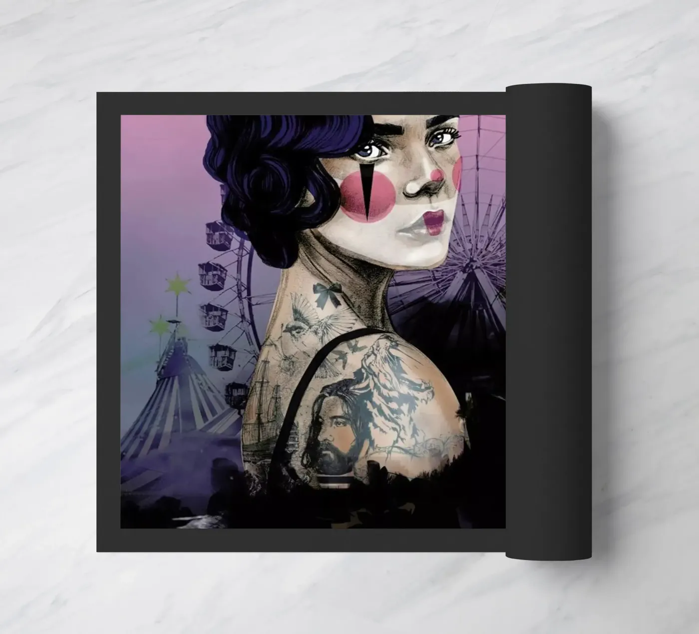 Cirque 2 doormat by Agnes KR Patience