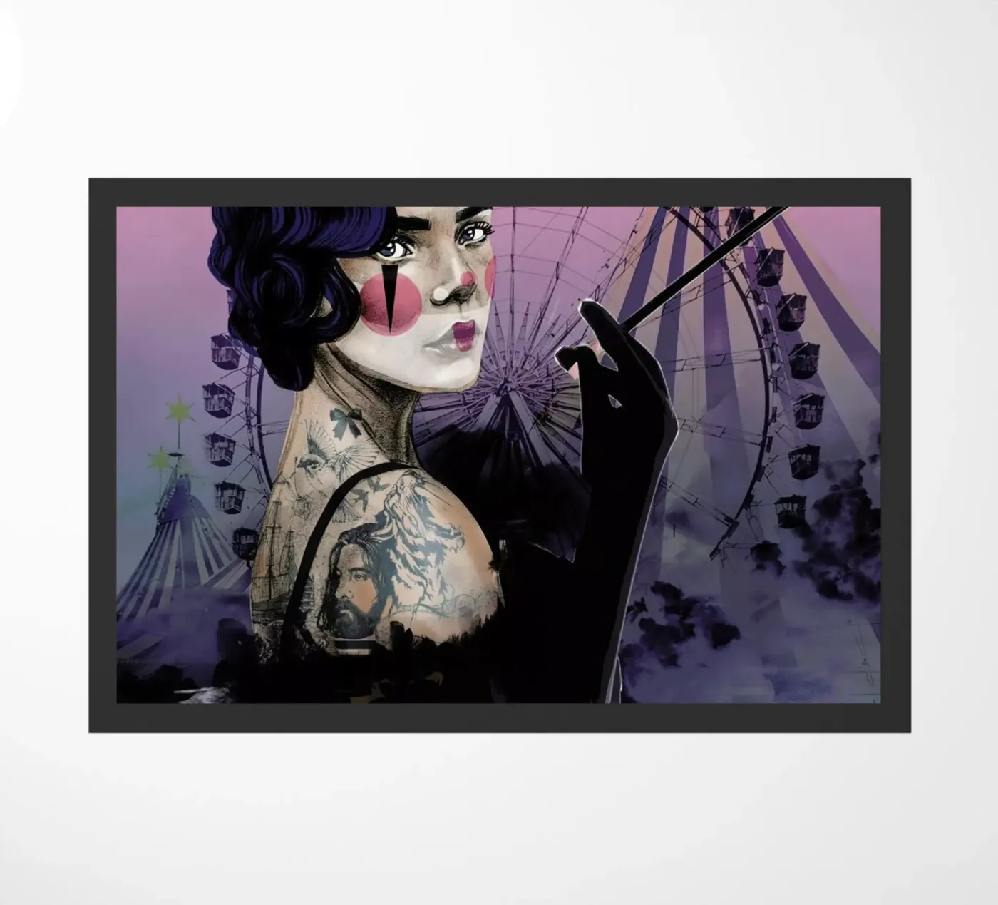 Cirque 2 doormat by Agnes KR Patience