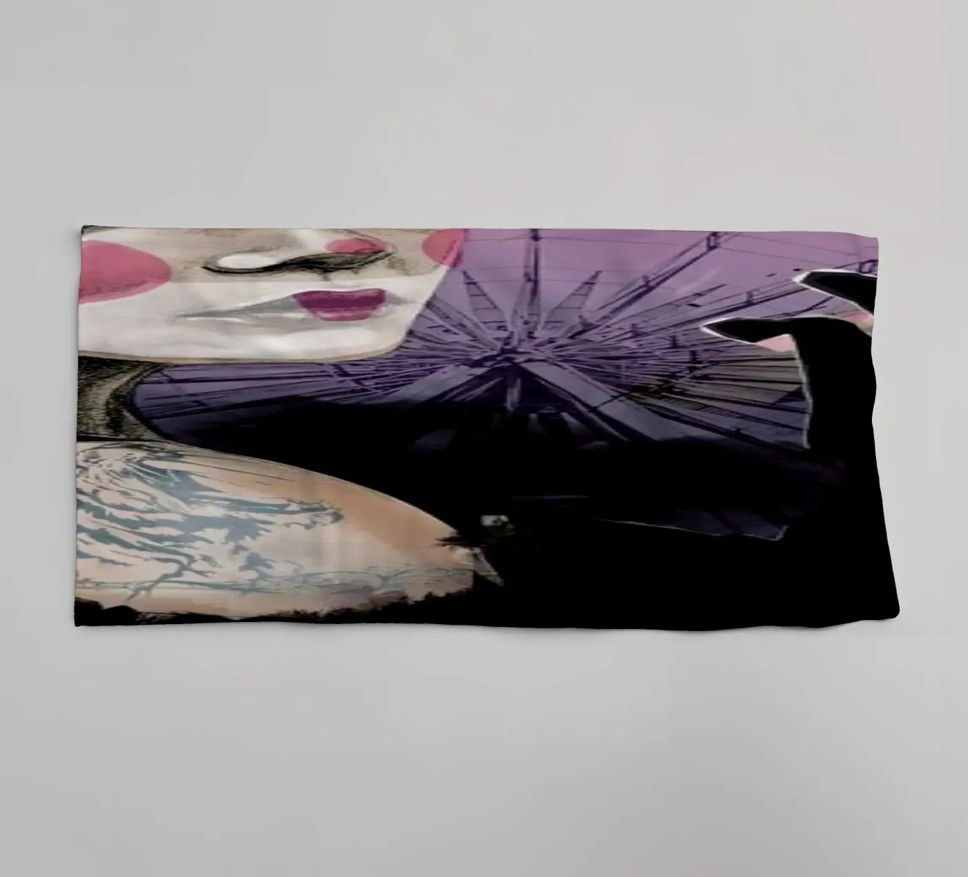 Cirque 2 badhanddoek van Agnes KR Patience