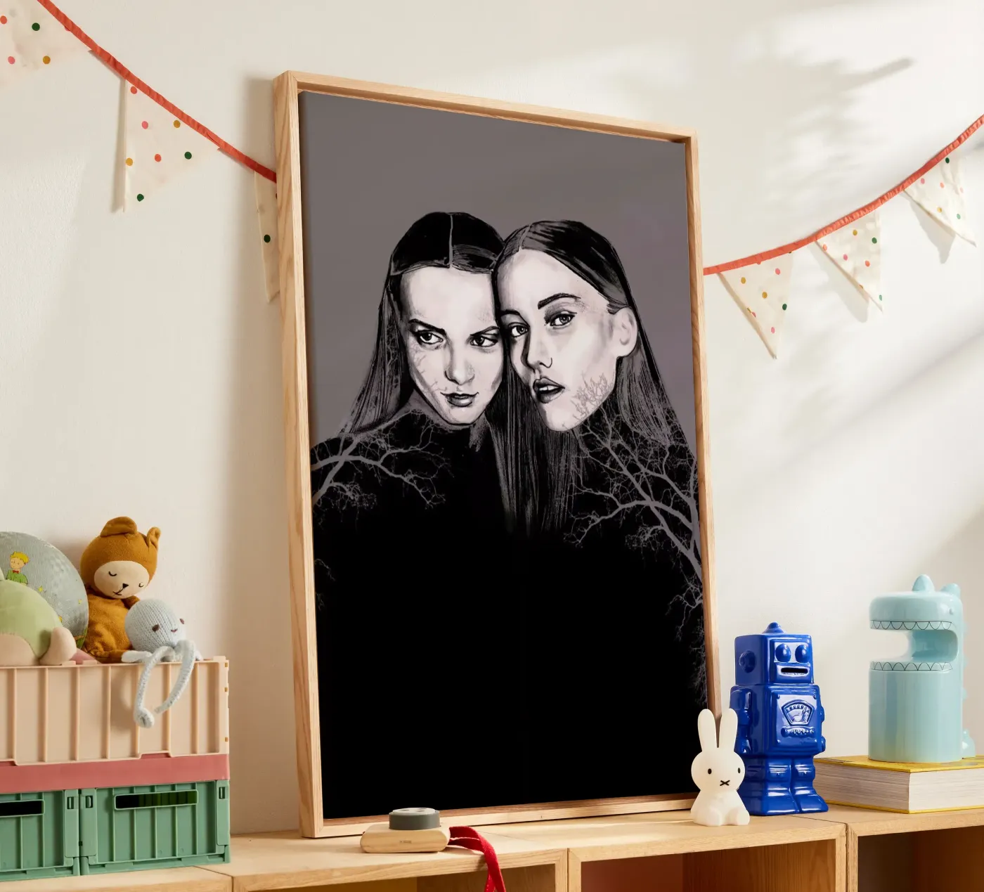 Forest canvas van Agnes KR Patience