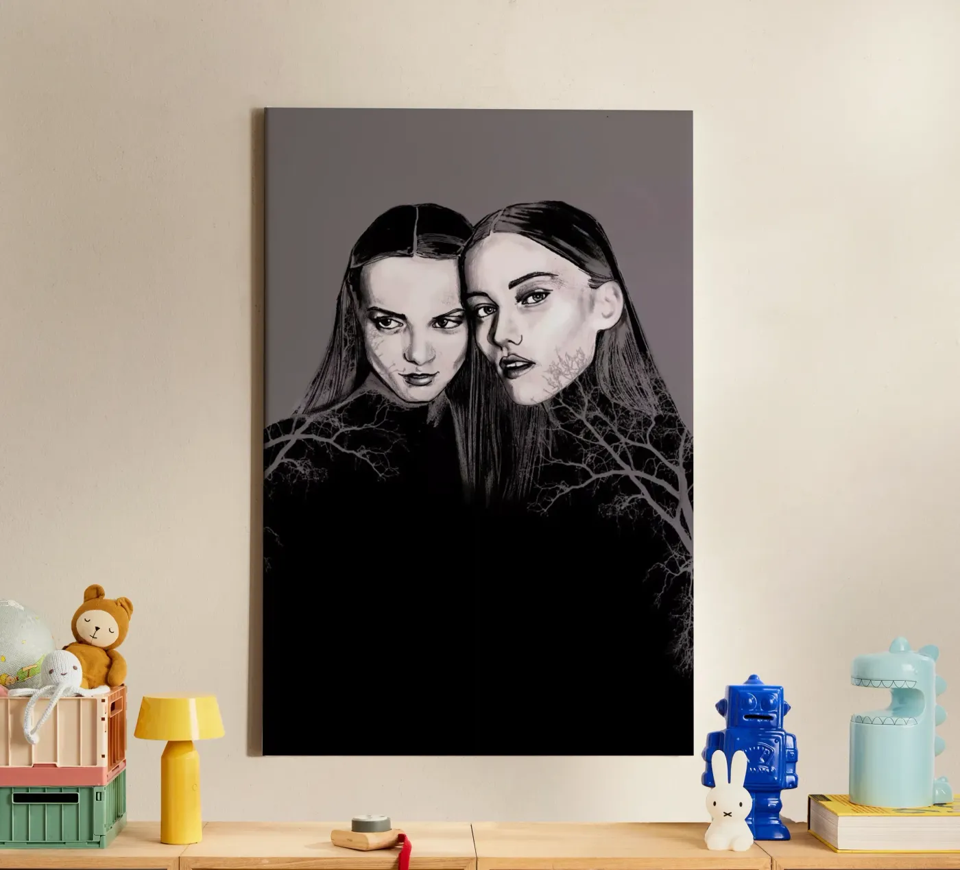 Forest canvas van Agnes KR Patience