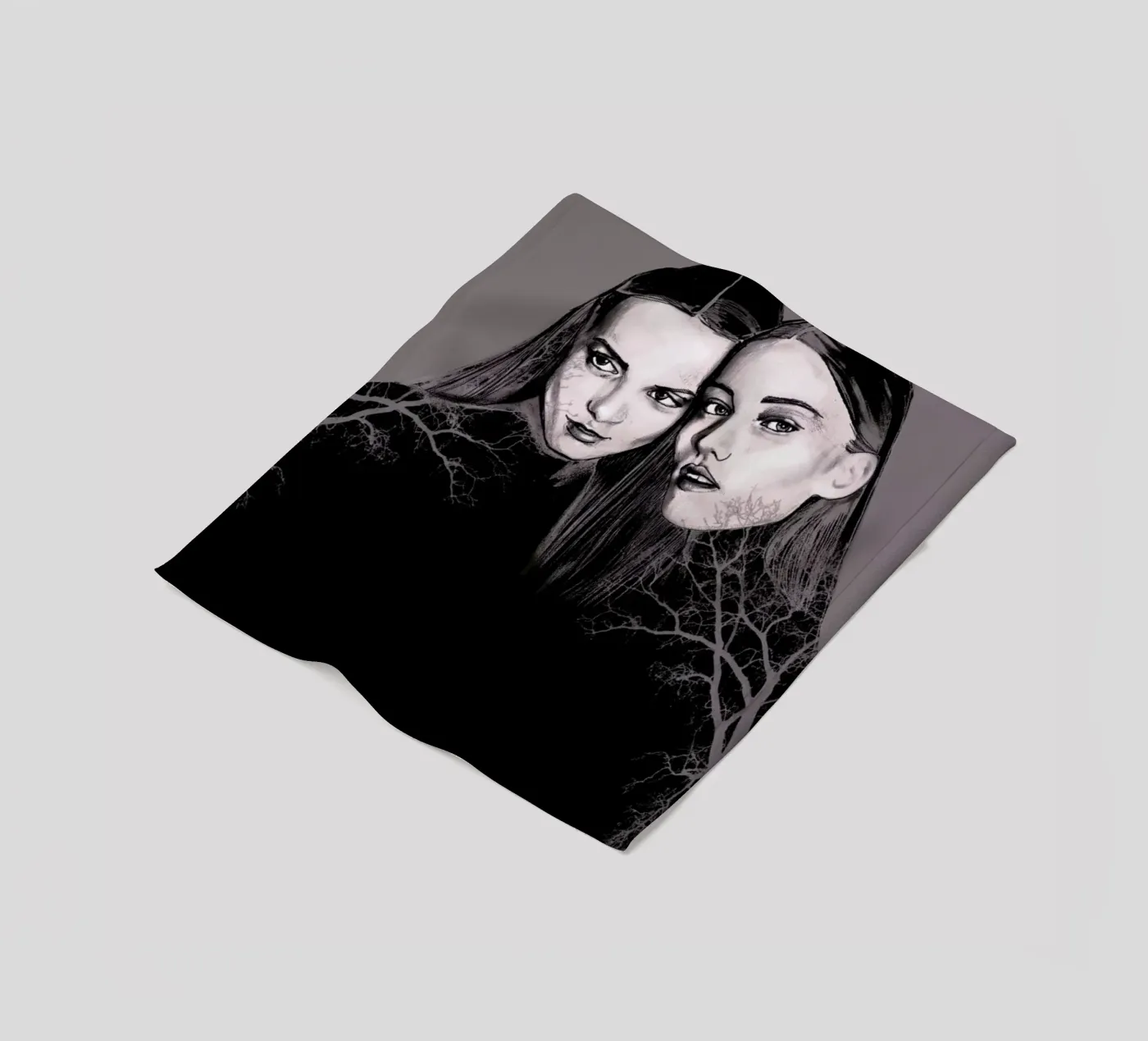 Forest fleece blanket by Agnes KR Patience