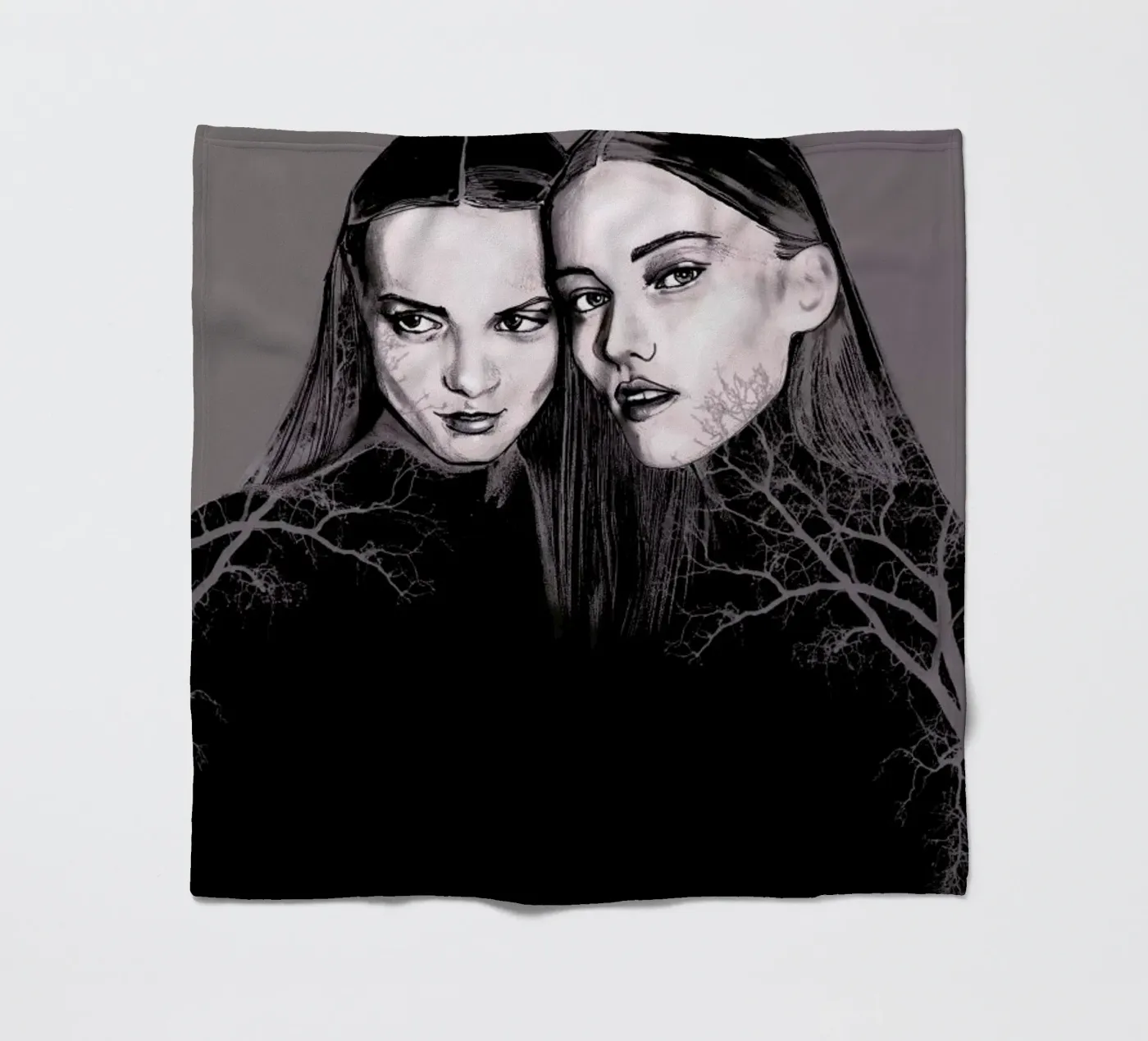 Forest fleece blanket by Agnes KR Patience