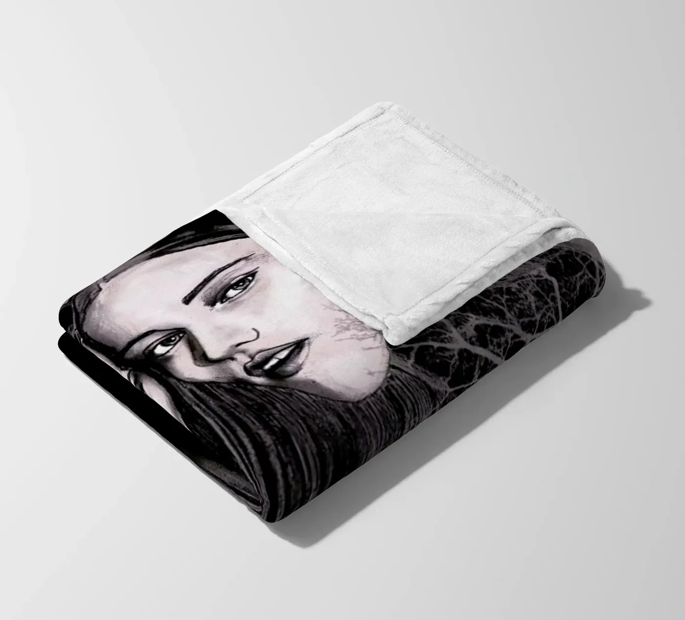 Forest fleece blanket by Agnes KR Patience