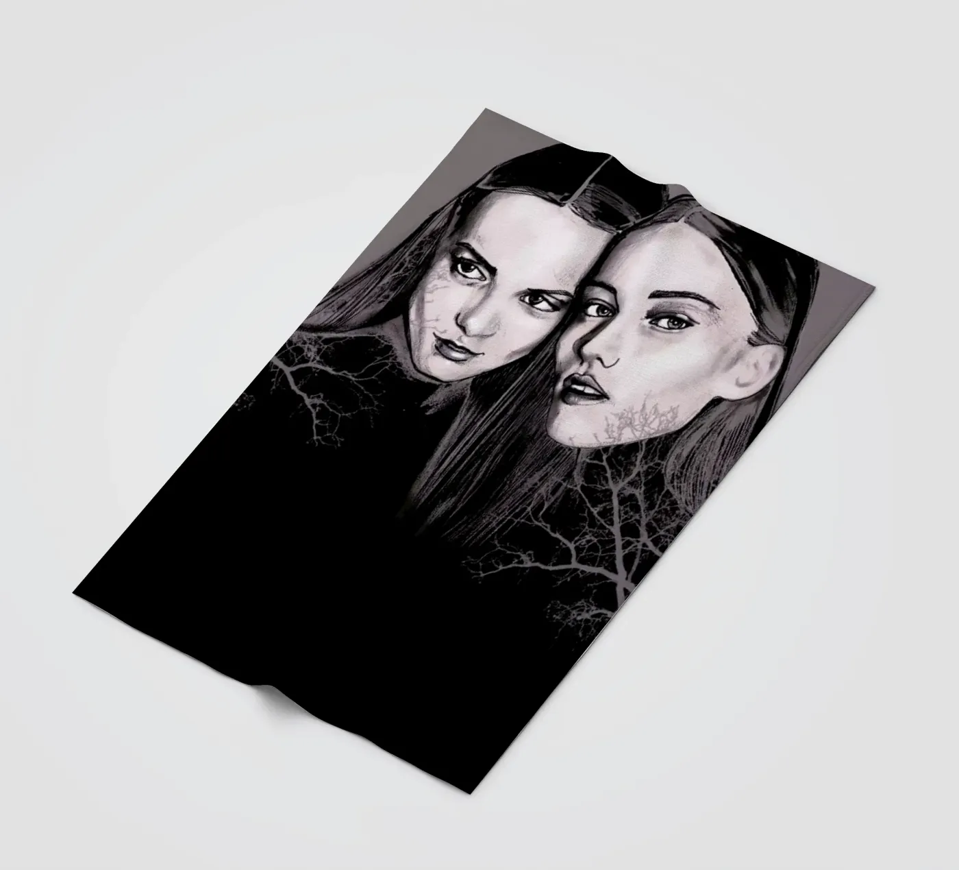 Forest fleece blanket by Agnes KR Patience