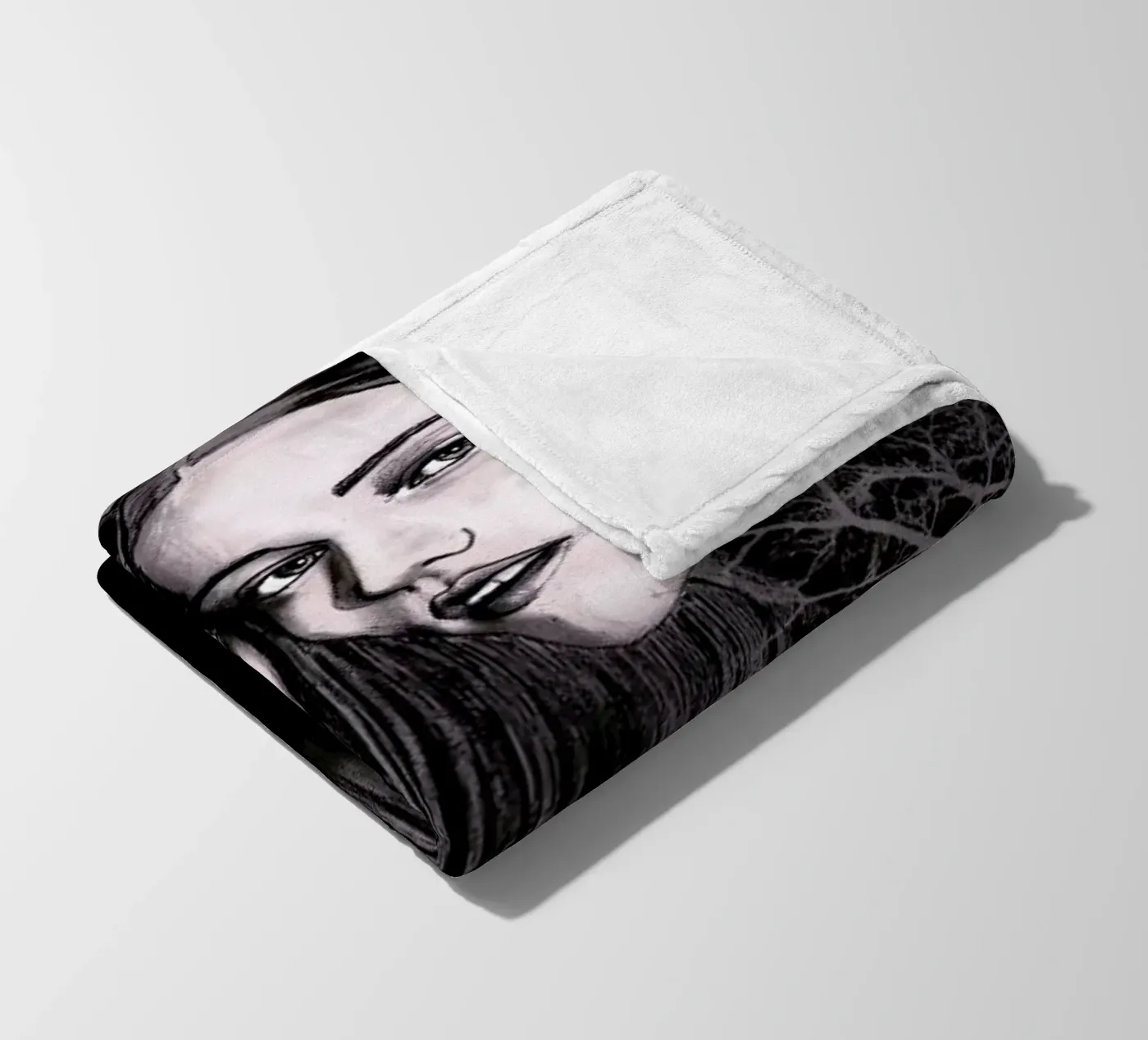 Forest fleece blanket by Agnes KR Patience